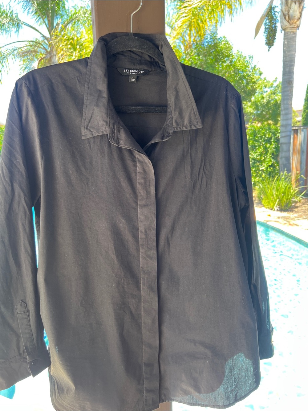 Liverpool Black Long-Sleeve Shirt